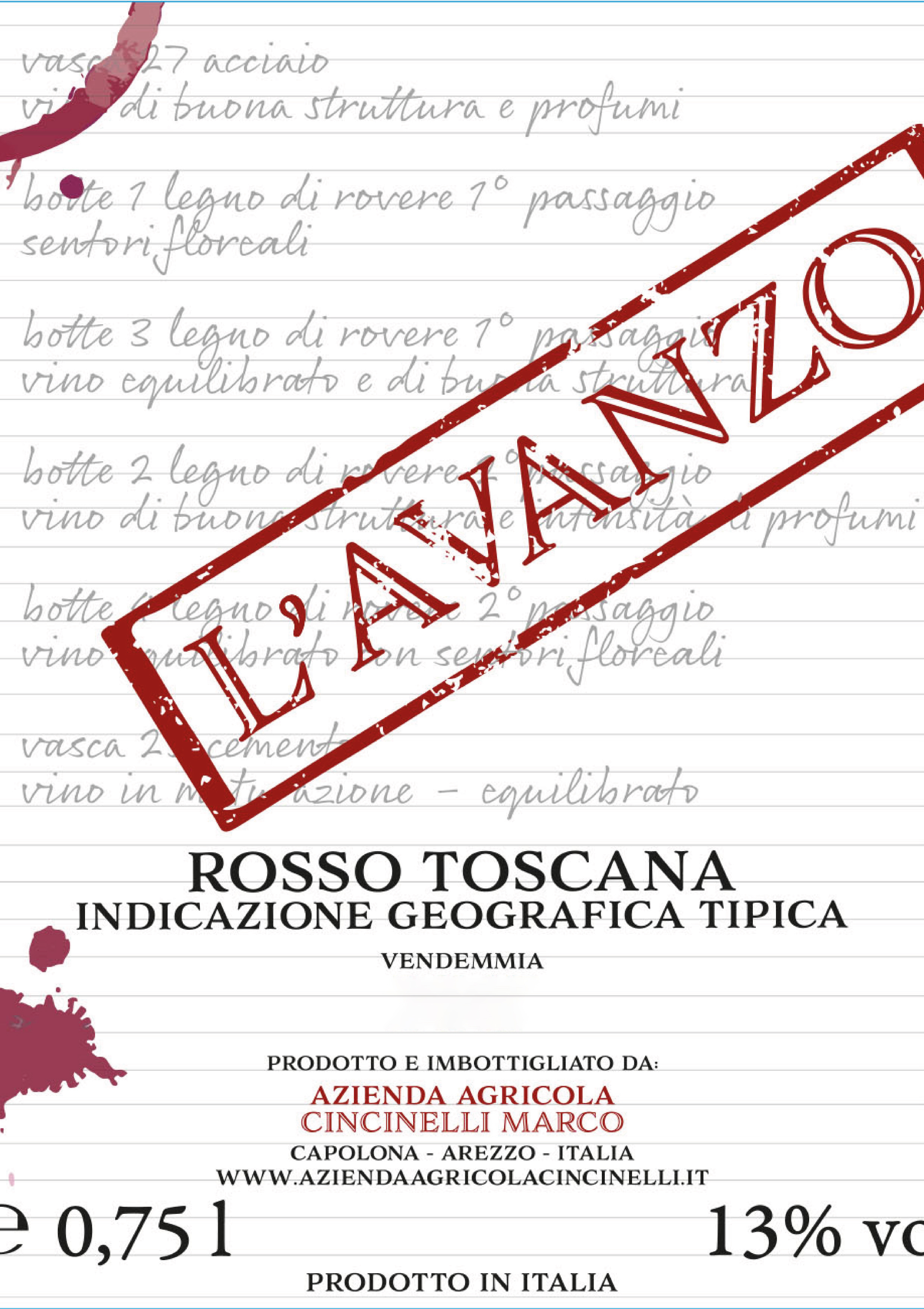 L'Avanzo Rosso Toscana 2022
