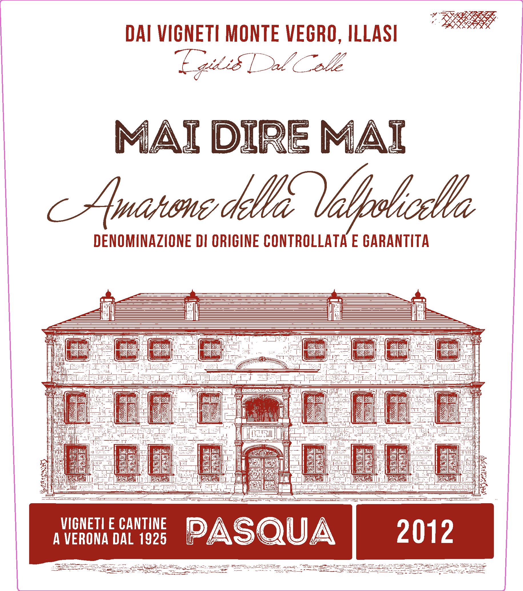 Amarone della Valpolicella Mai Dire Mai 2015
