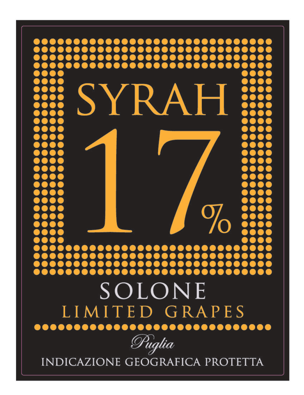 Solone Syrah Puglia 2018