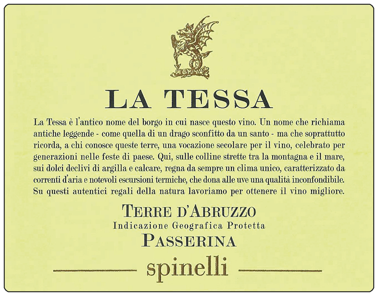 La Tessa Passerina Terre di Chieti Igt 2019