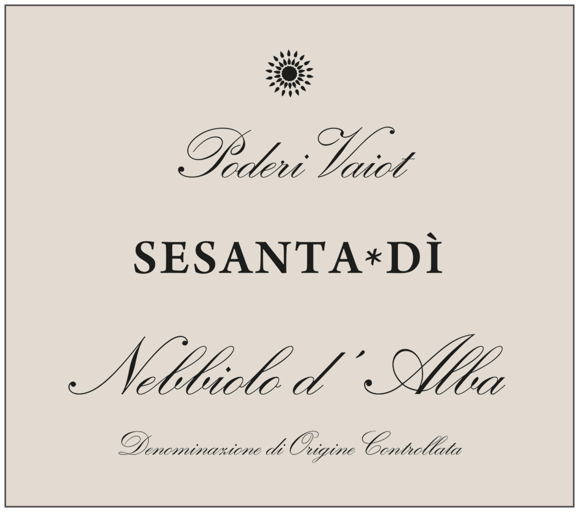 Sesanta Dì Nebbiolo d'Alba Doc 2023