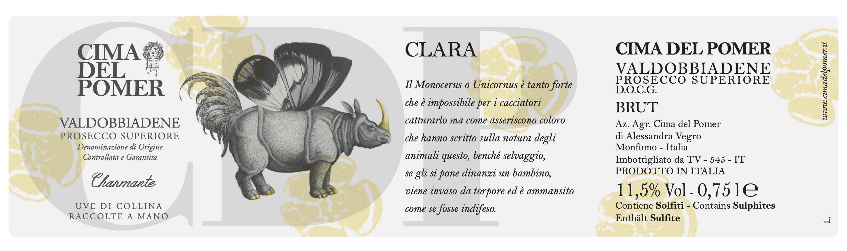 Clara Valdobbiadene Prosecco Superiore Brut sa
