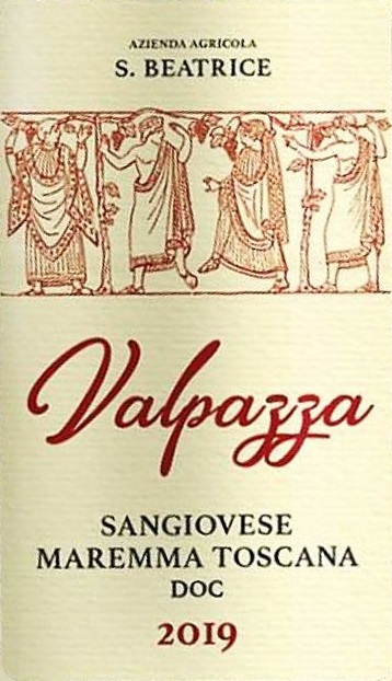 Valpazza Maremma Toscana Doc Sangiovese 2019