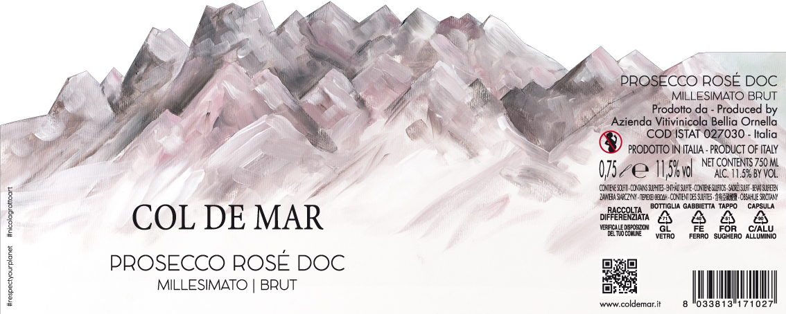 Col de Mar Prosecco Rosè Millesimato Brut 2023