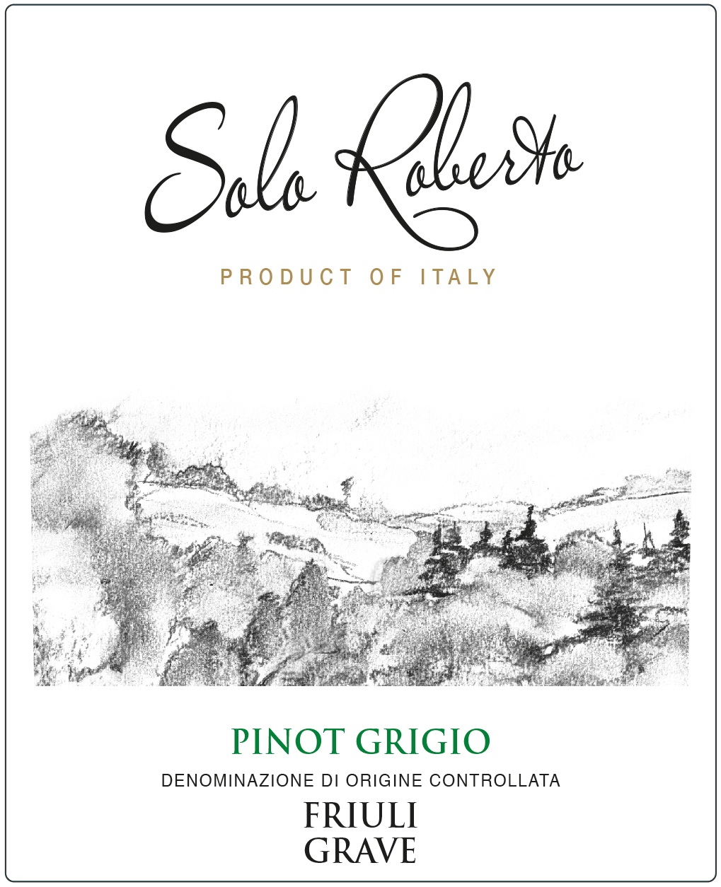 Solo Roberto Pinot Grigio Friuli Grave Doc 2021
