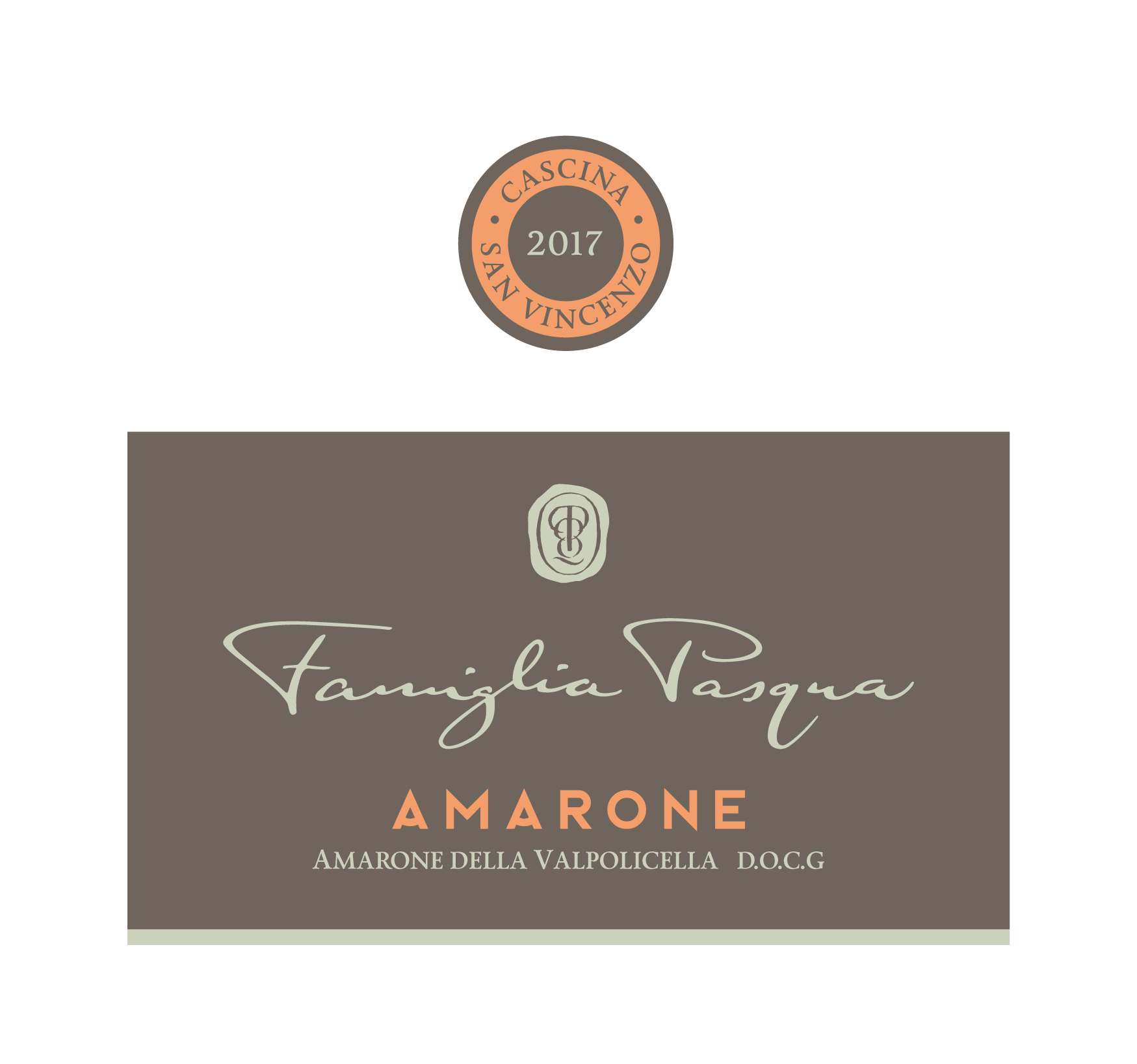 Amarone della Valpolicella Famiglia Pasqua Cascina San Vincenzo 2017