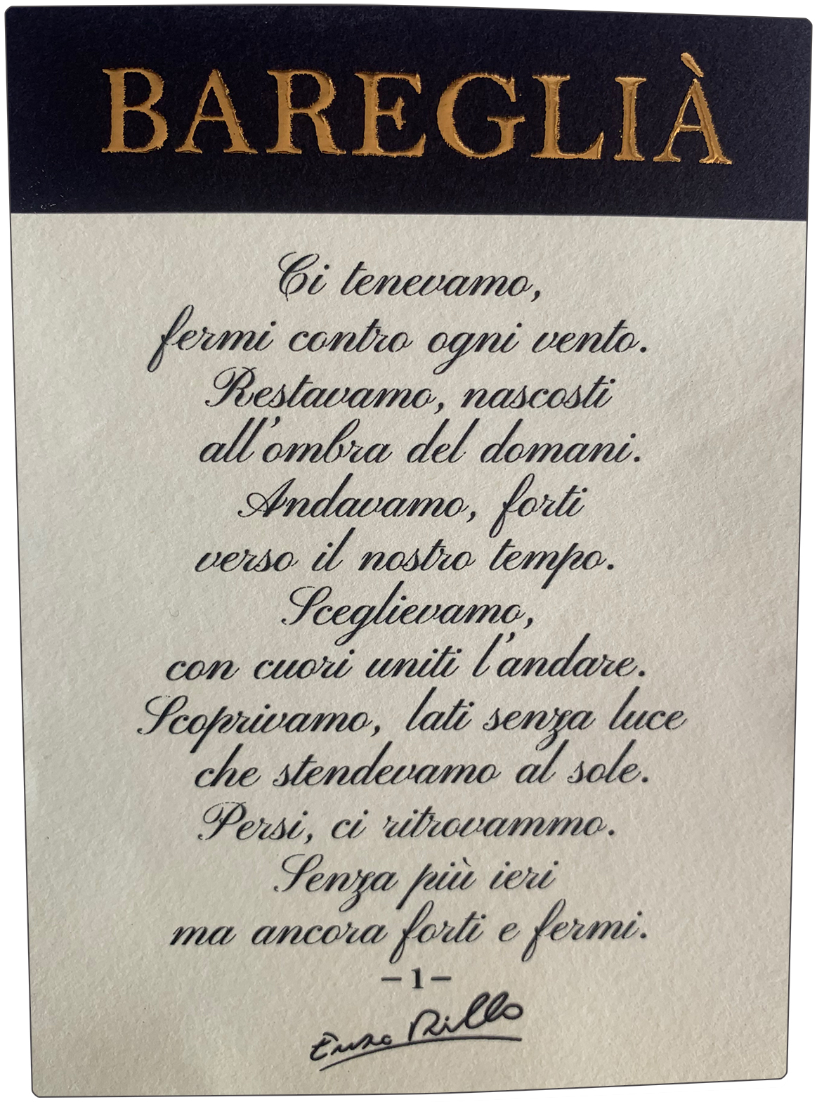 La Fortezza Bareglià Selezione Enzo Rillo sa