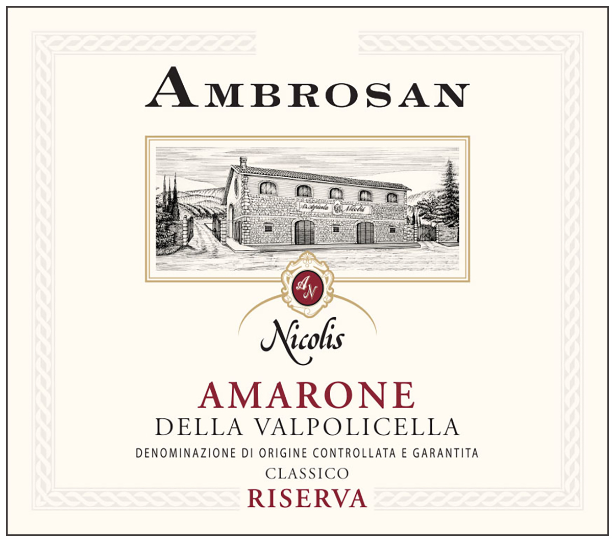 Ambrosan Amarone della Valpolicella Classico Riserva 2015