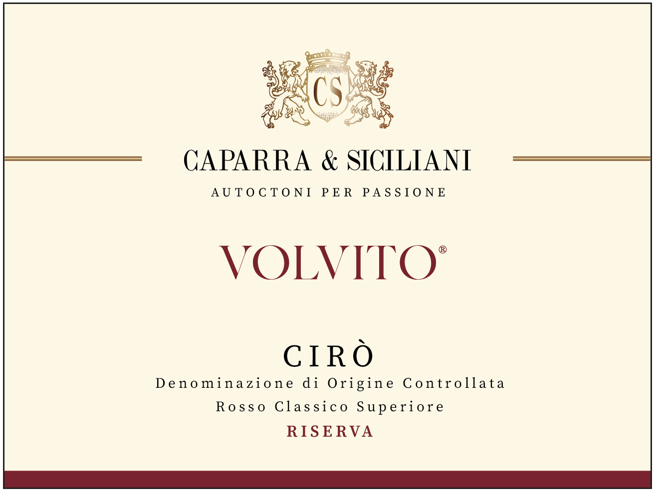 Volvito Cirò Rosso Superiore Riserva 2021