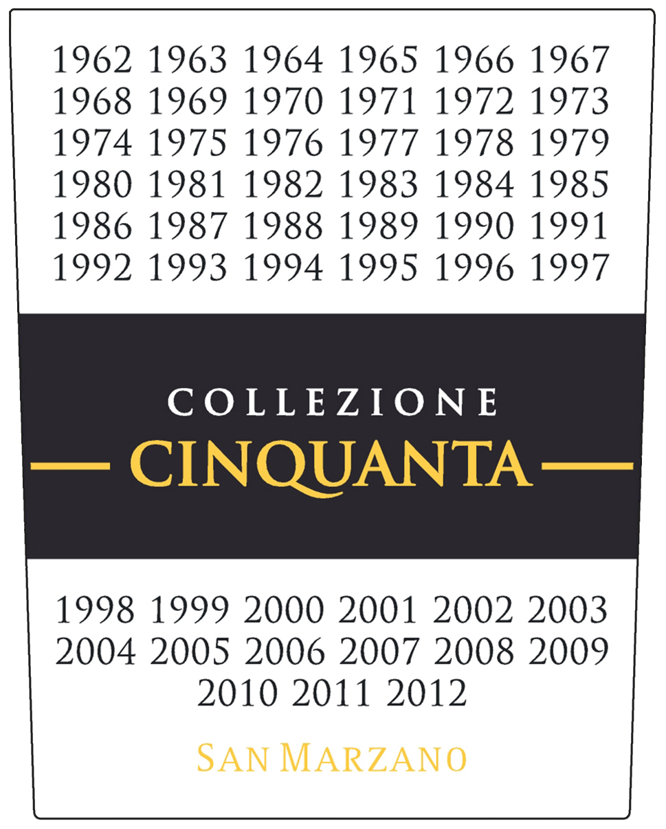 Collezione Cinquanta + 7 Vino rosso d'Italia sa