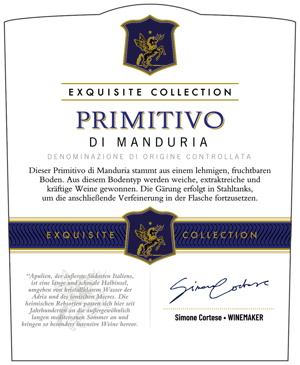 Exquisite Collection Primitivo di Manduria Dop 2024