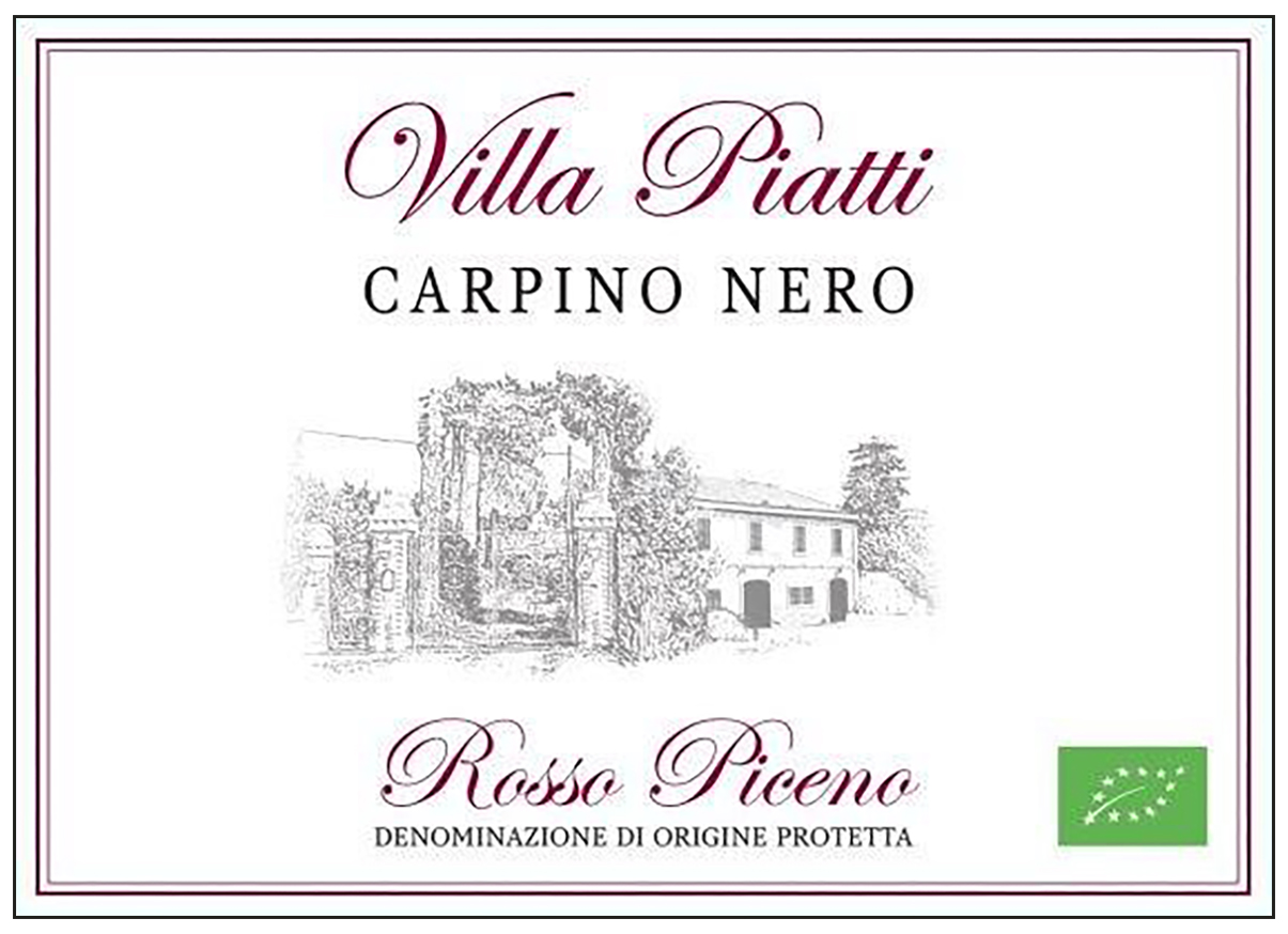 Villa Piatti Carpino Nero Rosso Piceno Dop Bio 2024