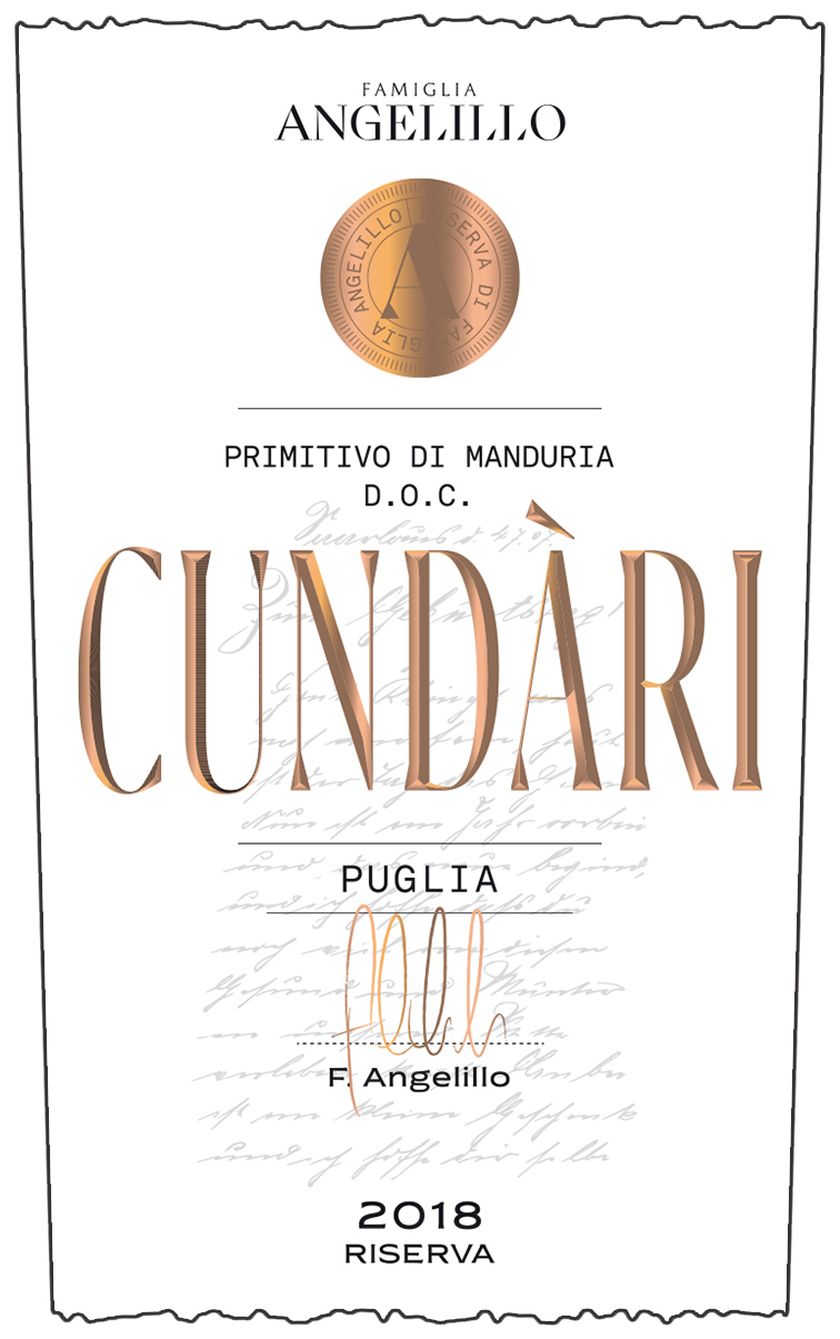 Cundari Primitivo di Manduria Doc Riserva 2018
