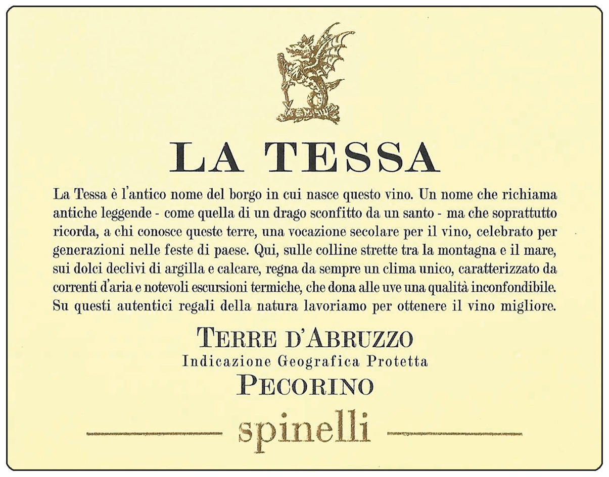 La Tessa Pecorino Terre d'Abruzzo Igp 2025