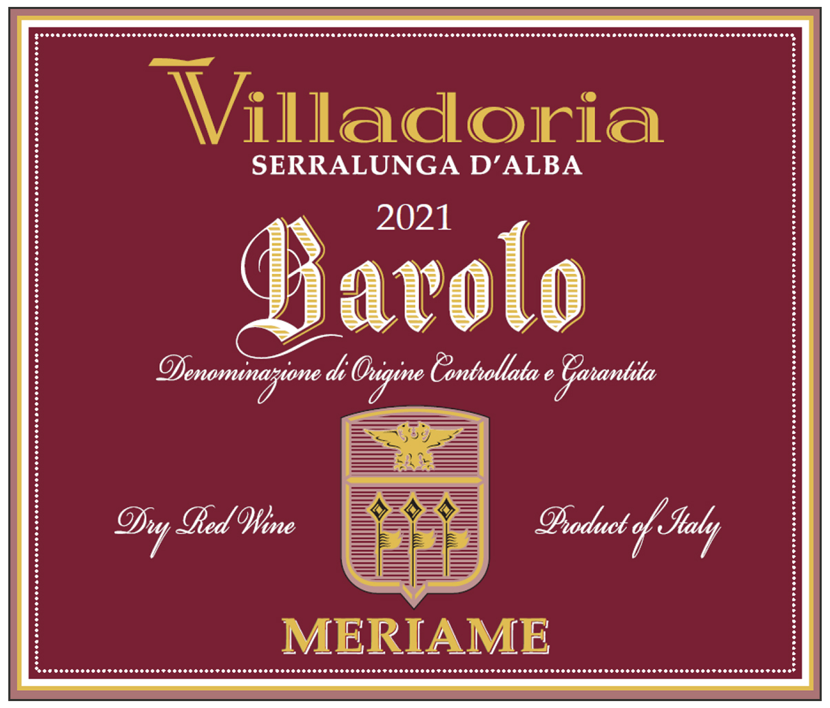 Barolo Meriame Serralunga d'Alba Docg 2021