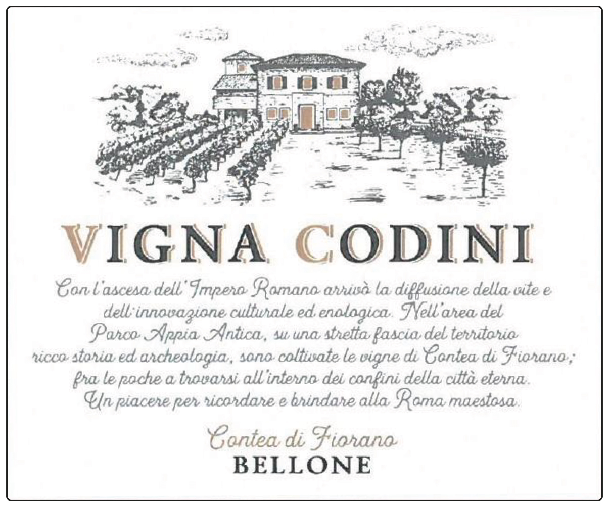 Vigna Codini Bellone Lazio Igt 2025