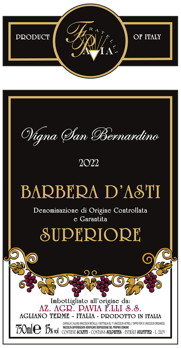 Vigna San Bernardino Barbera D'Asti Superiore 2022