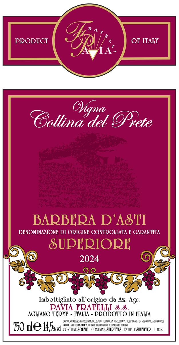 Vigna Collina Del Prete Barbera D'Asti Superiore 2024