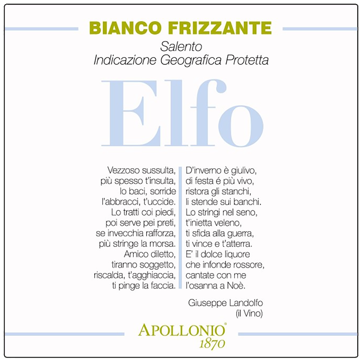 Elfo Bianco Frizzante sa