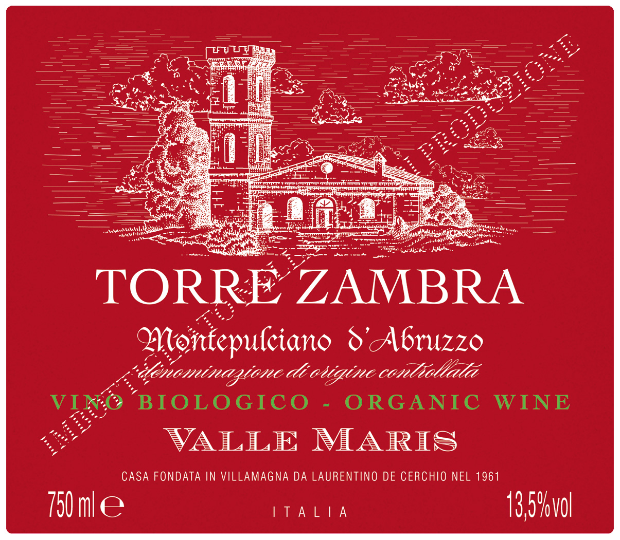 Torre Zambra Montepulciano D'Abruzzo Valle Maris Bio 2025